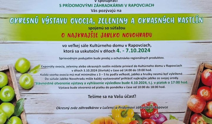 Okresná výstava ovocia, zeleniny a okrasných rastlín